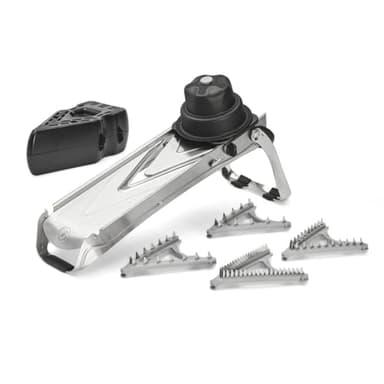 DE BUYER -2017.00 -mandoline vantage 4 juliennes+pous. long, Argent