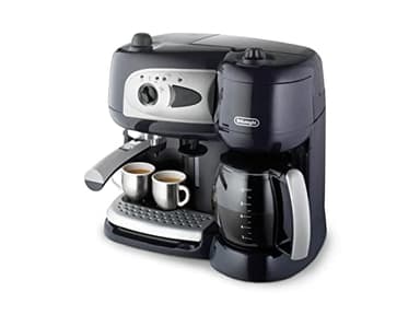 De'Longhi Machine Expresso Combiné BCO260CD.1, Machine a Café Pompe et Cafetière Filtre 2-en-1, Noir