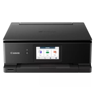 Canon PIXMA TS8750 Imprimante Photo et bureautique Multifonction Copie Jet d'encre Couleur WiFi Recto-Verso et Scanner, 6 Cartouches séparées, Noir