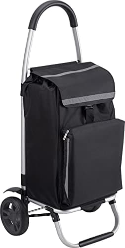 Meister Chariot de courses - 56 litres - Roues extra larges - Avec compartiment réfrigérant - Sac amovible et imperméable/Chariot pliable/Chariot de courses / 6816800