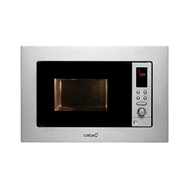 CATA - MC 20 D ENC - Micro-ondes encastrable - Inox - Intérieur en acier inoxydable - 8 menus d'accès automatique - 5 niveaux de puissance - Gril de 1000 W - Avec minuteur - 20 L - Largeur 60 cm