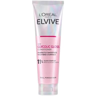 L'Oréal Paris Elvital Glycolic Gloss Après-shampoing à l'acide glycolique pour cheveux ternes et ternes, 150 ml