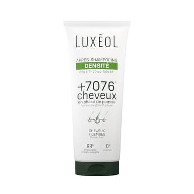 LUXEOL - Après-Shampooing Densité - +7076 Cheveux En Phase De Pousse* - Augmente La Densité Capillaire - 98% D'Ingrédients D'Origine Naturelle - Sans Silicones - Fabriqué en France - 200 ml
