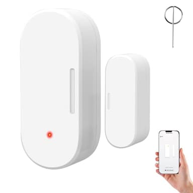 Capteur de Porte et de Fenêtre Intelligent, Nécessite Connexion ZigBee Gateway,détecteur sans Fil pour système d'alarme et Maison Intelligente, Compatible avec Smart Life/MOES/Tuya(1 Pack)