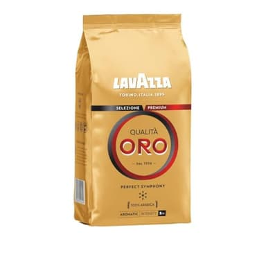 LAVAZZA - Café Grain Lavazza Qualità Oro - 100 % Arabica - Café Grain Italien - Intensité 5 - Paquet de 1 kg