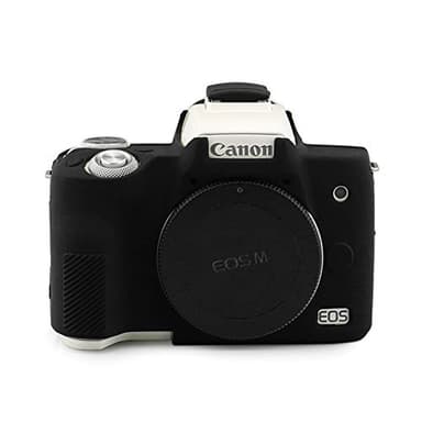 Etui EOS M50/EOS M50 Mark II, kinokoo Etui en Silicone Compatible pour Canon EOS M50 /EOS M50 Mark II Etui de Protection en Caoutchouc pour Appareil Photo - Noir