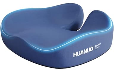 HUANUO Coussin de siège Ergonomique pour Chaise de Bureau, Coussin de siège de Voiture Extra Large, Soutien du Coccyx et du Dos, Gel rafraîchissant amélioré, Coussins de Chaise de soulagement de la