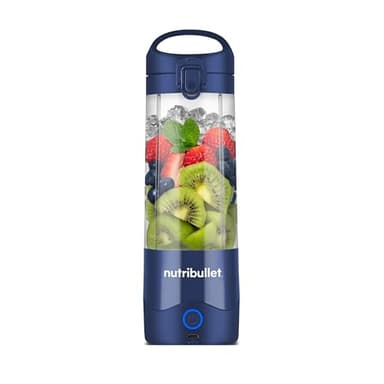 NutriBullet portable blender, blender portable, 475ml sans BPA, mini blender, blender multifonctions, chargeur USB-C, plus de 15 cycles de mixage, Bleu nuit, NBP003NBL