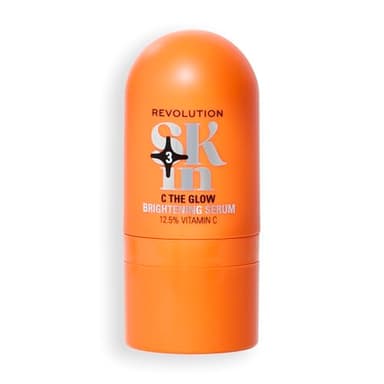 Revolution SKin, C The Glow Brightening Serum, Siero Viso Illuminante con Vitamina C, Idrata e Rafforza la Luminosità, Vegano e Cruelty-Free, 30ml
