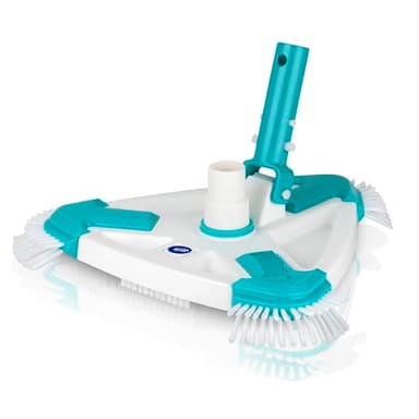 Gre 40016N - Tête de balai triangulaire avec brosses pour nettoyage de piscine : efficacité et durabilité pour votre piscine