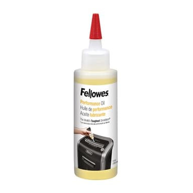 Fellowes Huile Pour Destructeur De Papier Coupe Et Coupe Croisée, 120ml - Huile Lubrifiante Pour Destructeurs