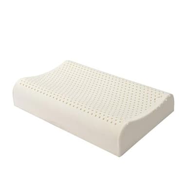 TFDRSEXVD Oreiller en Latex 100% Naturel, Oreiller à émulsion à mémoire de Forme, Oreiller Contour du Cou Cervical pour Dormir sur Le côté, Dormir sur Le Dos et Le Ventre,Flat Type,60x40x10/12cm