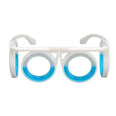 Jiawu Lunettes Anti-Mal des Transports, Lunettes Portables Anti-nausées, Lunettes Surélevées pour Le Mal de la Voiture, Le Mal de L'air, Le Mal de Mer pour Adultes, sans Verres Liquides