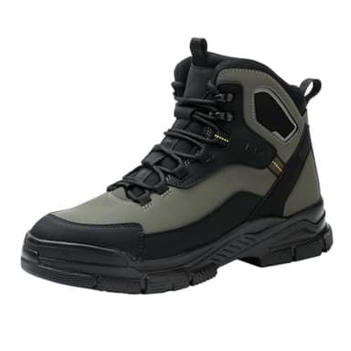 Generisch Grandes bottes d'extérieur pour homme - Imperméables - Pour le printemps et l'hiver - Avec protection des orteils et protection anti-crevaison - Chaussures de travail imperméables à lacets