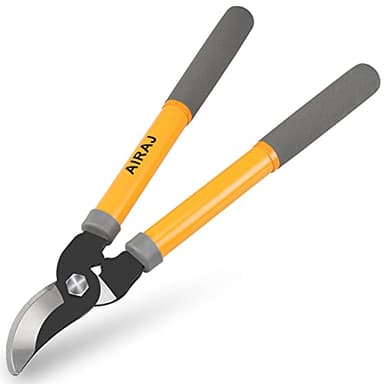 AIRAJ Mini Coupe branches,utilisées pour Couper Les Fleurs et Les Branches,Lames en Acier trempé avec revêtement antiadhésif,Poids léger,Cisaille Coupe-branche de Haute qualité-38,5 cm