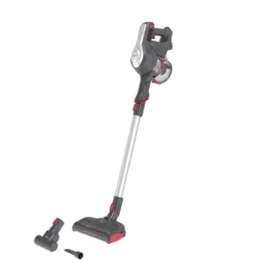 Hoover H-Free 100 HF122GPT, Aspirateur Balai sans Fil, Puissant 22V, Technologie Cyclonique, Autonomie 40 Min ; Brosse Spéciale Poils d'animaux, Grand réservoir 0.9L, Lumières LED, 2 Vitesses