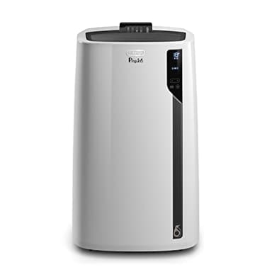 De'Longhi PAC EL92 SILENT Climatiseur Mobile, Silencieux, Jusqu'à 80m3, Fonction Déshumidificateur, 9800 BTU/h, 63dB, A+, Minuterie, Blanc