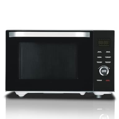 Techomey Four Micro-ondes Combiné, 34L, Micro-ondes Multifonctions 4 en 1, Micro-ondes1000W/Grill/Convection/à Air Chaud, 10 Menus Automatiques, Mode ECO, Plateau Tournant 315mm, Noir