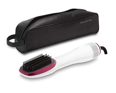 Rowenta CF6220 Brosse soufflante et Fer à Lisser Brosse soufflante à air Chaud Vapeur Rose, Blanc 900 W 1,8 m