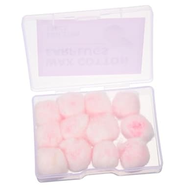HOMOCONO Lot De 12 Bouchons d 39 Oreilles En Cire Pour Le Bruit Bouchons d 39 Oreilles Invisibles Antibruit Pour Voyage Concert Avion Auditive