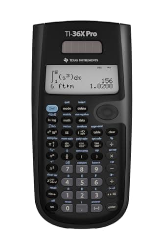 Texas Instruments TEX-TI36XPRO Calculatrice Scientifique Noir