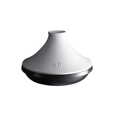 Emile Henry Tajine Delight 32 cm Blanc– Céramique Française Haute Résistance – Tous Feux dont Induction & Four – Plat à Tajine 3 L – Fabriqué en France