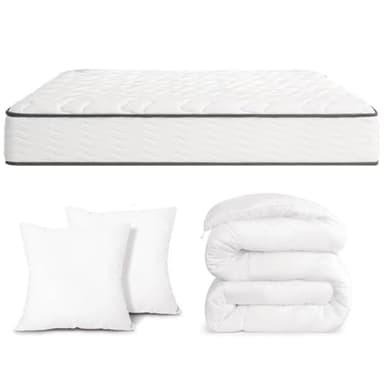 Luxirest Matelas 140x190,Ensemble Matelas et Couette et Oreiller,Matelas 2 Personnes 15cm Épaisseur