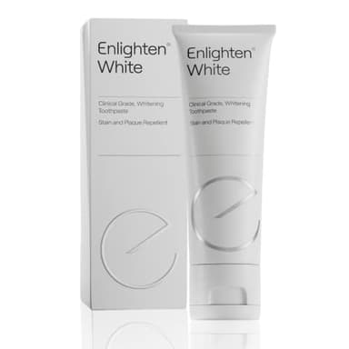 Enlighten White - Dentifrice Blanchissant au Fluorure, 75 ml - Protection Avancée de l'Émail et Elimination des Taches, Restaure l'Éclat et Améliore la Couleur, Recommandé par les Dentistes