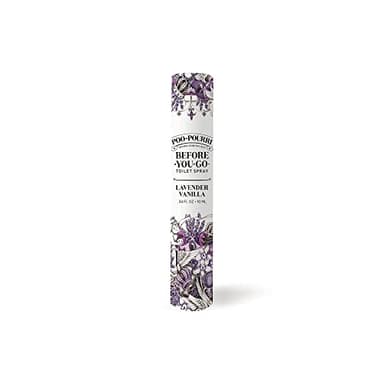 Poo-Pourri Before-You-Go Vaporisateur de toilette Lavande Vanille, format voyage 10 ml – Lavande, vanille et agrumes