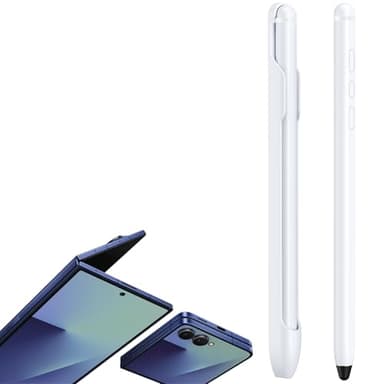 Remplacement du Stylet S Pen pour Galaxy Z Fold 7, Samsung Z Fold7 S-Pen Fold Edition + Emplacement pour Stylet d'entrée-Blanc
