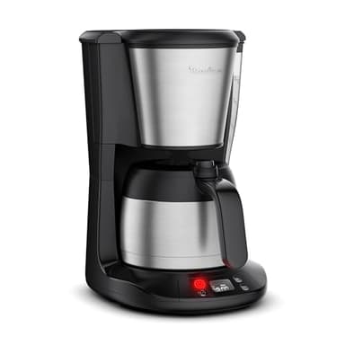 Moulinex Subito, Cafetière filtre programmable avec verseuse isotherme, Capacité de 0,9L, 12tasses, FT5S2DE0