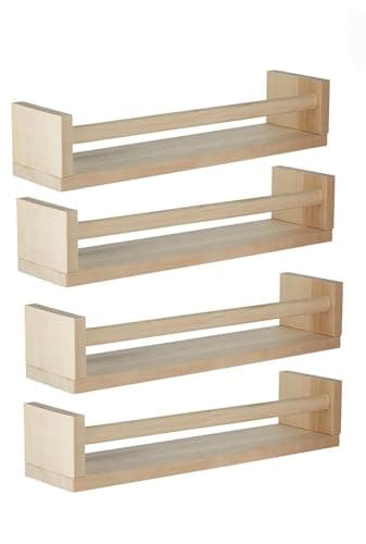 Ikea Bekvam 400.701.85 Lot de 4 étagères à épices en bouleau
