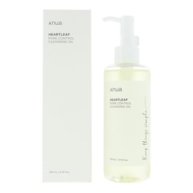 ANUA Heartleaf Huile nettoyante pour le contrôle des pores Nettoyant coréen pour le visage, Élimination quotidienne des points noirs 6,76 fl oz (200 ml)
