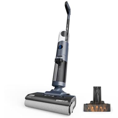 JONR ED12 Pro Aspirateur Laveur sans Fil, Nettoyage à Trois tranchants, Balai aspirateur Laveur 3 en 1, Auto-Nettoyage à l'eau Chaude, Séchage à l'Air Chaud pour Sols Durs et Poils d'animaux
