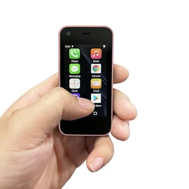 YOHOPE Mini-téléphone 3G, Smartphone pour Enfants, processeur quadricœur Android 9.0, 2 Go de RAM, 16 Go de ROM, 5,0 MP, téléphone Portable Bon marché sans abonnement (Rose)