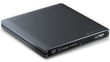 techpulse120 Lecteur externe USB 3.1 Type-C UHD HDR 4K 3D MDisc BDXL Bluray Graveur Burner Superdrive BD DVD CD pour ordinateur de bureau PC Notebook Ultrabook Windows MacOS Apple iMac Aluminium Gris