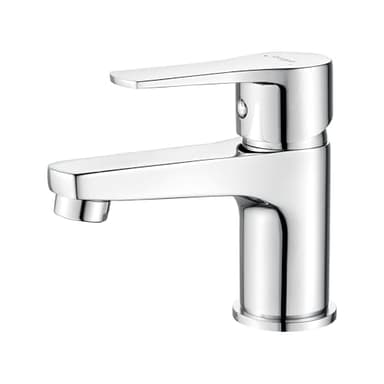 Ibergrif Mitigeur Lavabo Salle de Bain en Laiton Chromé, Bec Réglable, Monocommande, Cartouche Céramique Anti-Fuite, Raccord Universel G3/8, Installation Facile, Eau Chaude et Froide