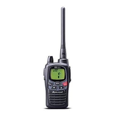 Midland - Talkie Walkie Longue Portée 12Km Professionnel G9 PRO, Radio Récepteur Émetteur IPX4 Étanche Waterproof Airsoft et Outdoor 101 Canaux - 32 PMR446/69 LPD, Autonomie 23H, 4 Piles Rechargeables