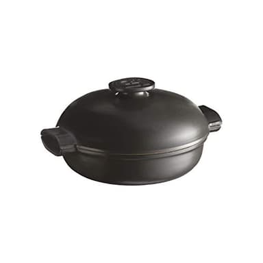 Emile Henry EH779563 Sauteuse Delight Céramique Induction, 2.5 litres Noire, Ardoise