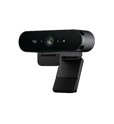 Logitech Brio Webcam 4K, Appel vidéo Ultra 4K HD, Micro antibruit, Correction Automatique de la lumière, Large Champ de Vision, Fonctionne avec Microsoft Teams, Zoom, Google Voice, PC/Mac/Ordinateur