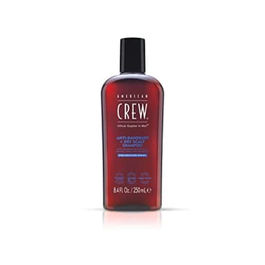American Crew - Anti-Dandruff + Dry Scalp - Shampoing Antipelliculaire - Soin Cheveux Cuir Chevelu Sec - Soin pour les Cheveux Hydratant - Shampooing contre l'Excès de Sébum - 250 ml
