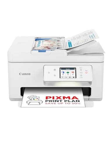 Canon Série PIXMA TS7750i Imprimante Tout-en-Un, Copieur, Scanner pour la Maison | sans Fil pour Une Impression Facile avec Smartphone | Imprimante pour la Maison, Abonnement PIXMA Print Plan