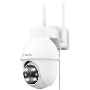 GALAYOU 2k Camera Surveillance WiFi Extérieure PTZ, Caméra IP 360° Étanche, Vision Nocturne en Couleur, Audio Bidirectionnel, Alerte instantanée, Carte TF, Alexa Y4