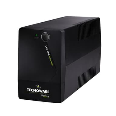 Tecnoware UPS 900VA pour PC/Modem, pas pour Gaming/Console, onduleur ERA PLUS, 2 prises Schuko, protection contre coupures et surtensions pour PC, modem, vidéosurveillance, caisse, NAS, POS