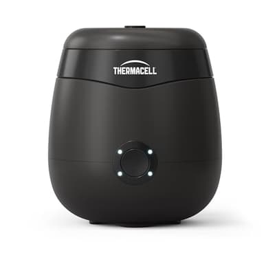 THERMACELL Bouclier Anti-Moustiques et Moustiques Tigres - Extérieur, Jardin, Terrasse - Sans Fil, Rechargeable - Zone de Protection 29m² - Effet Rapide - Inodore - Recharges Non-Incluses - Noir