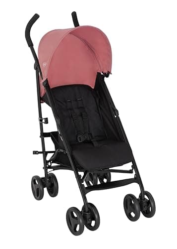 Graco EZLite, Poussette légère et facile à utiliser avec seulement 6,6 kg pour les familles en déplacement. Convient de la naissance à environ 3 ans (0-15 kg), mode rose poudré