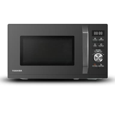 Toshiba MW3-AG20PE(BK) Four à micro-ondes 3 en 1 20 L avec Gril, décongélation automatique, micro-ondes, gril, combiné, 5 niveaux de puissance, 8 programmes automatiques, nettoyage facile, noir