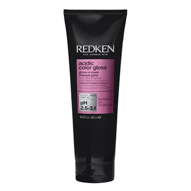 REDKEN - Masque Gloss Brillance Miroir - Cheveux Colorés & Non-Colorés - Prolonge & Sublime la Couleur - Formule au pH Acide - Acidic Color Gloss - 250ml
