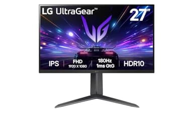 LG Ultragear™ 27GS65F-B.AEU Ecran PC Gaming 27" - Dalle IPS résolution FHD (1920x1080), 1ms GtG, HDR 10, sRGB99%, AMD FreeSync, Compatible NVIDIA G-Sync, inclinable, DisplayPort 1.4, HDMI 2.0