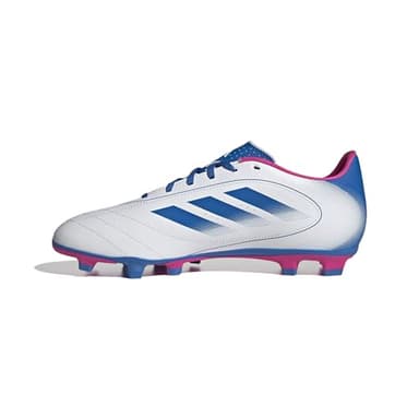 adidas Mixte Goletto IX Firm Multi Ground Chaussure de Football, Blanc Bleu Roi Rose Team Shock, 49 1/3 EU